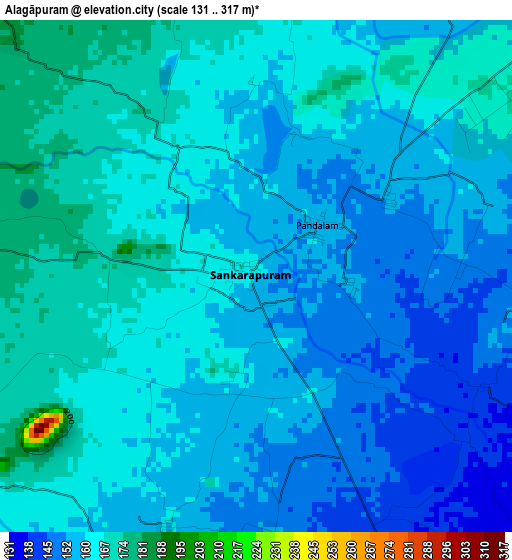 Alagāpuram elevation map