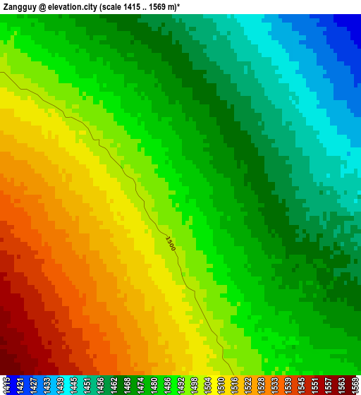 Zangguy elevation map