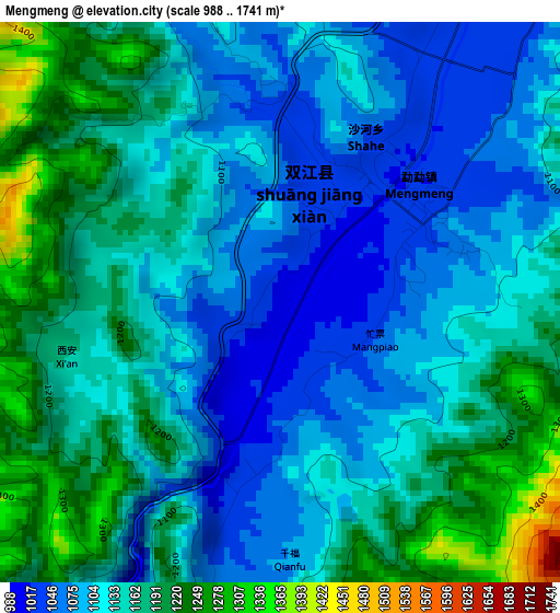 Mengmeng elevation map