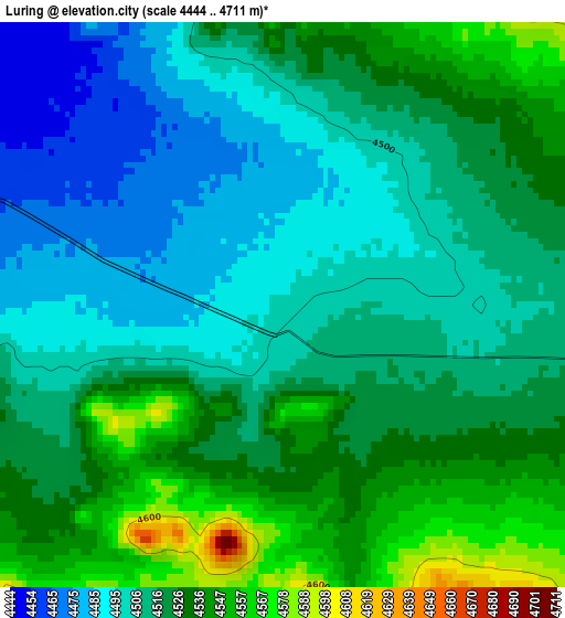 Luring elevation map