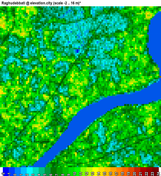Raghudebbati elevation map