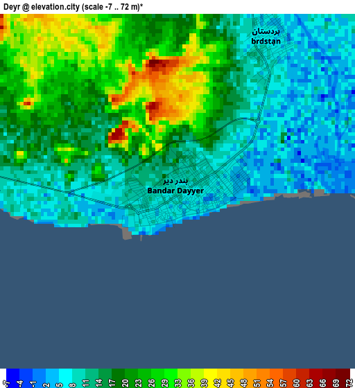 Deyr elevation map