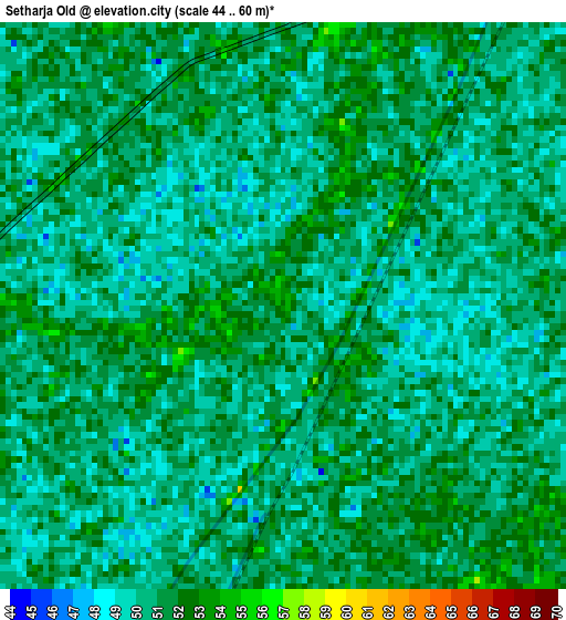 Setharja Old elevation map