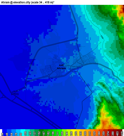 Ahram elevation map