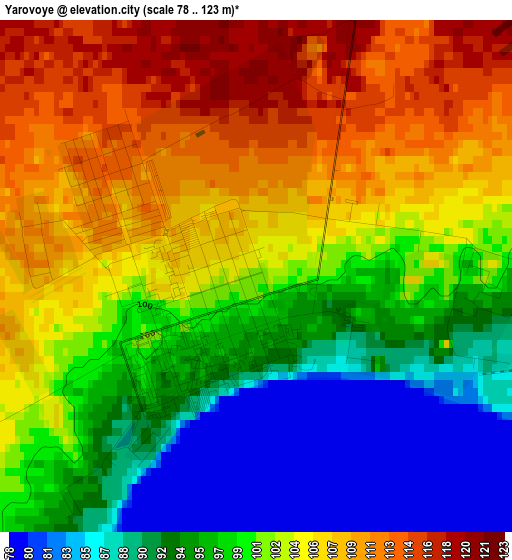 Yarovoye elevation map