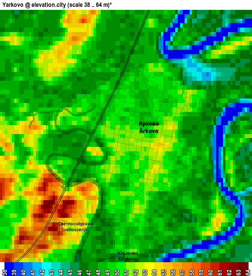 Yarkovo elevation map