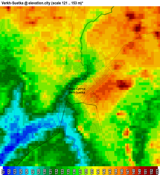 Verkh-Suetka elevation map