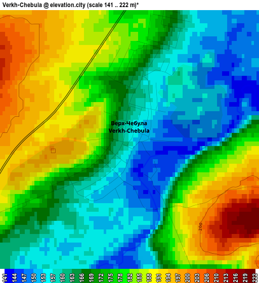 Verkh-Chebula elevation map