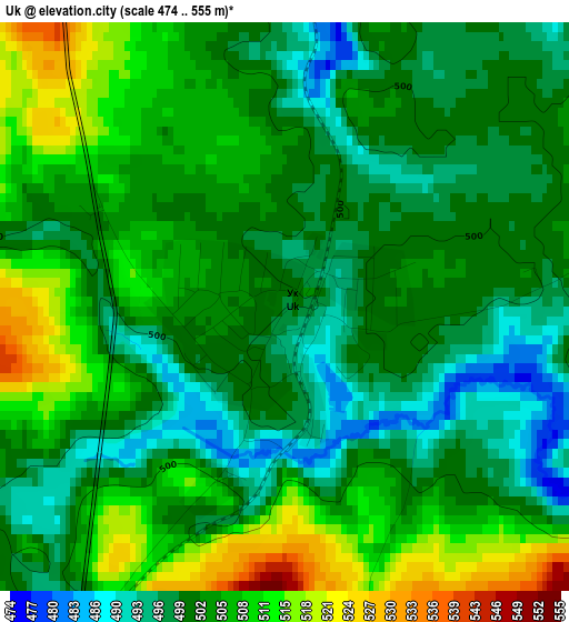 Uk elevation map