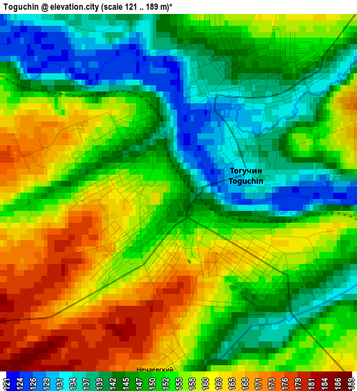 Toguchin elevation map