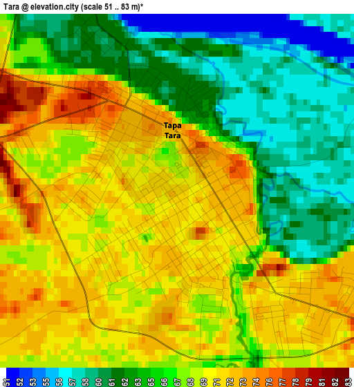 Tara elevation map