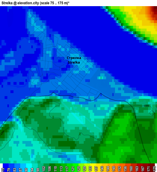 Strelka elevation map