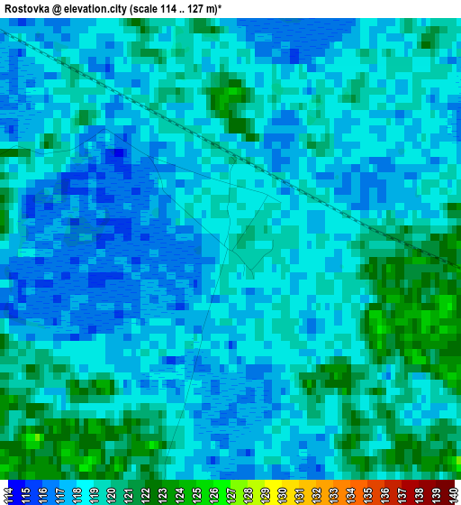 Rostovka elevation map