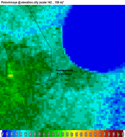 Polovinnoye elevation map