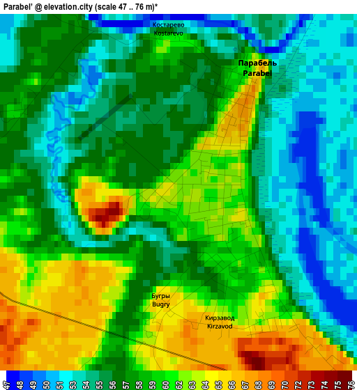 Parabel’ elevation map