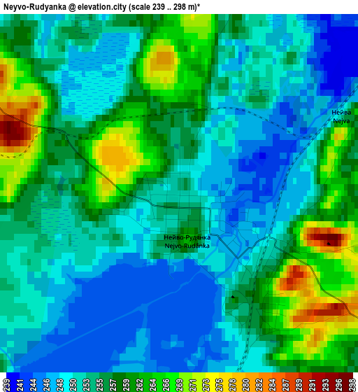 Neyvo-Rudyanka elevation map