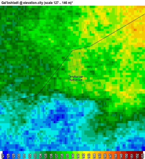 Gal’bshtadt elevation map