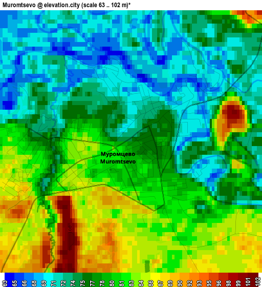 Muromtsevo elevation map