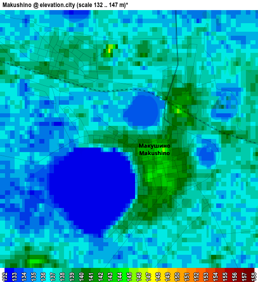 Makushino elevation map