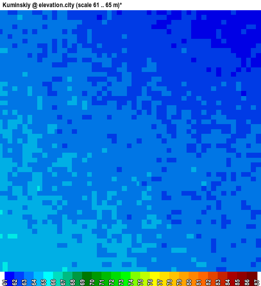 Kuminskiy elevation map