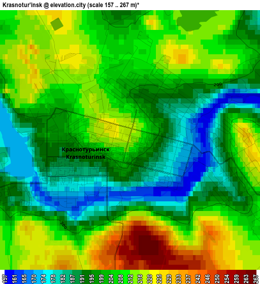 Krasnotur’insk elevation map