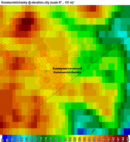 Kommunisticheskiy elevation map