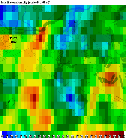 Inta elevation map