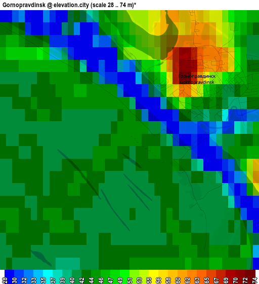 Gornopravdinsk elevation map