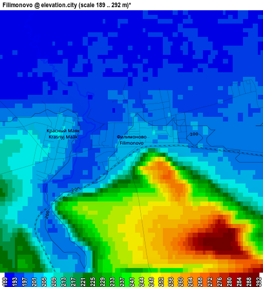 Filimonovo elevation map