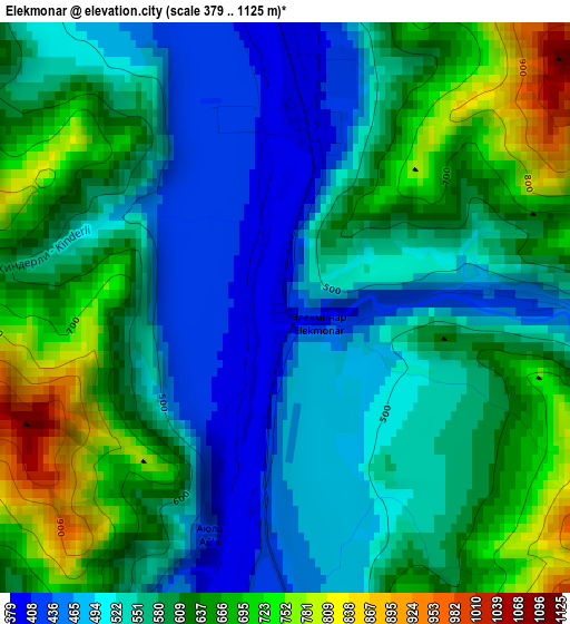Elekmonar elevation map