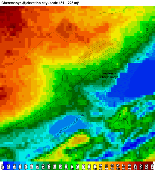 Cheremnoye elevation map