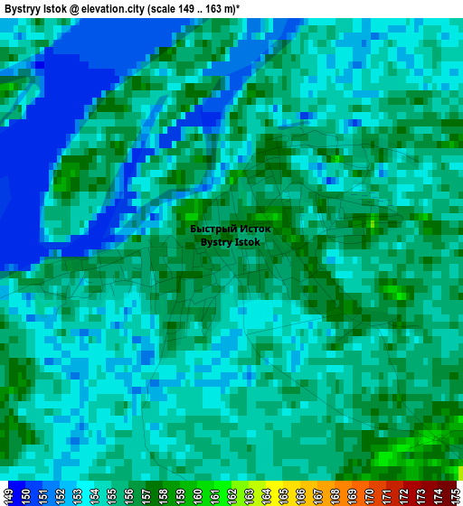 Bystryy Istok elevation map