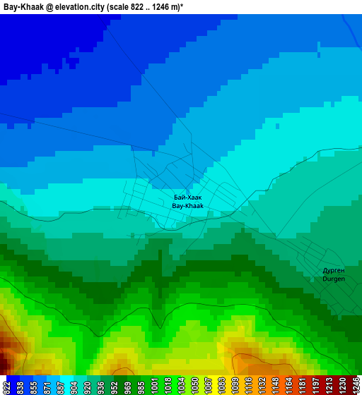 Bay-Khaak elevation map