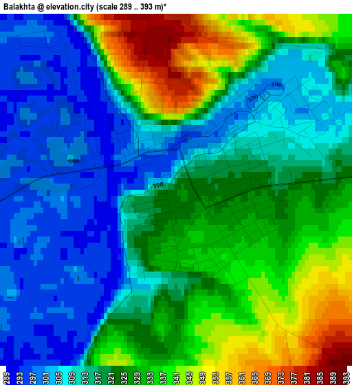 Balakhta elevation map