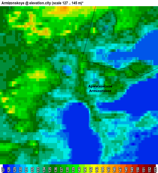 Armizonskoye elevation map