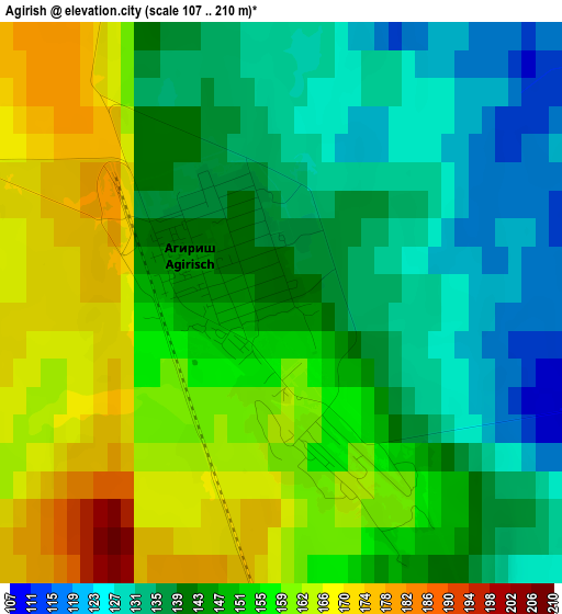 Agirish elevation map