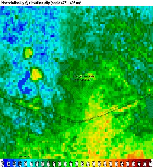 Novodolinskiy elevation map