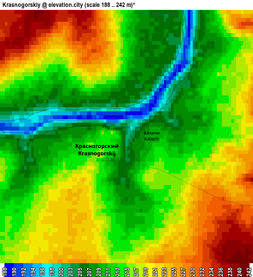 Krasnogorskiy elevation map