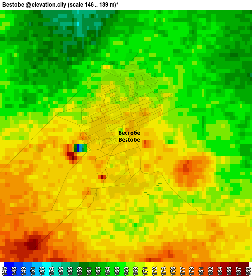 Bestobe elevation map