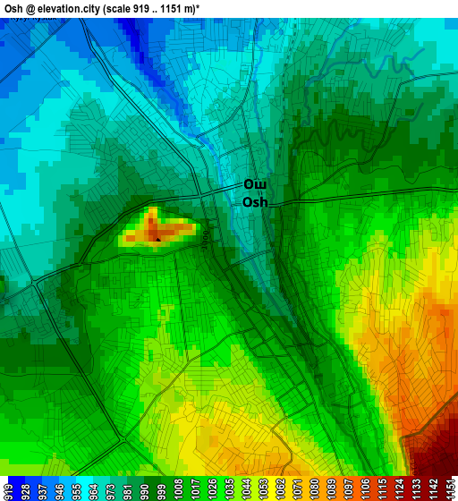 Osh elevation map