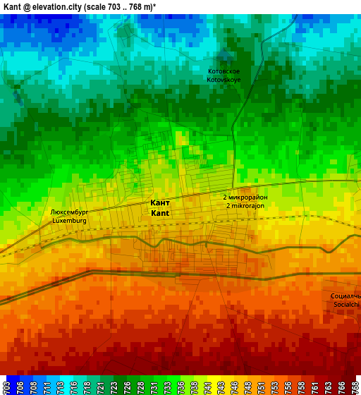 Kant elevation map