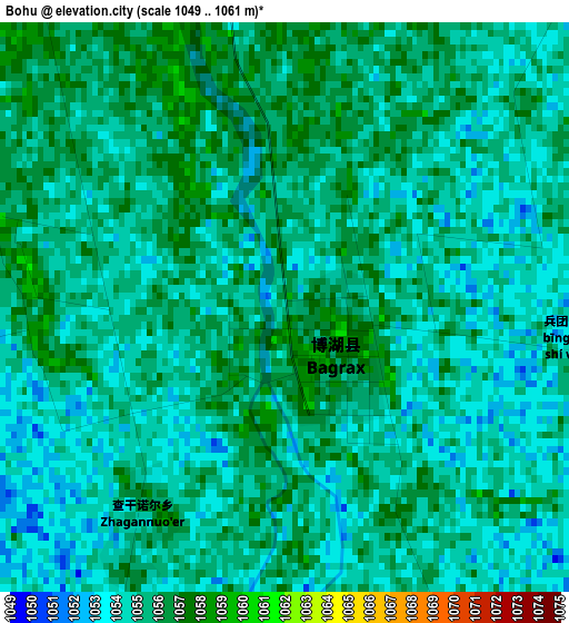 Bohu elevation map