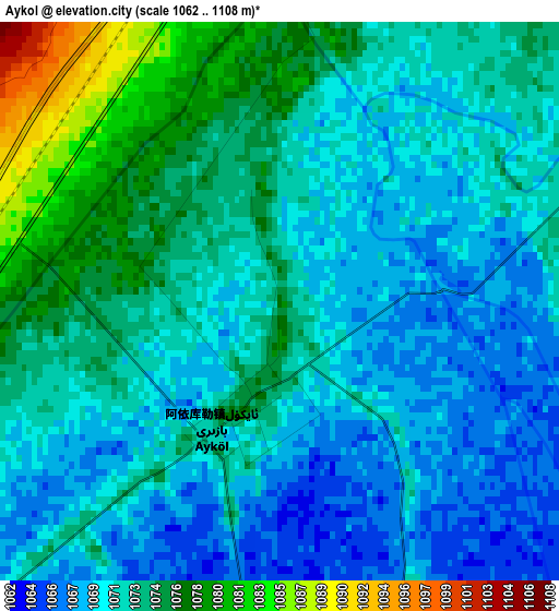 Aykol elevation map