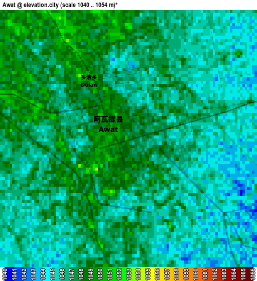 Awat elevation map