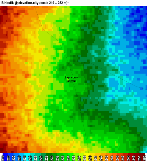 Birlestik elevation map