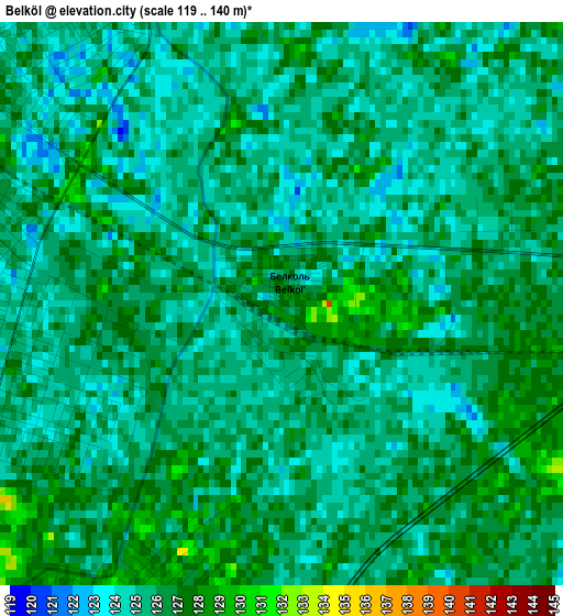 Belköl elevation map