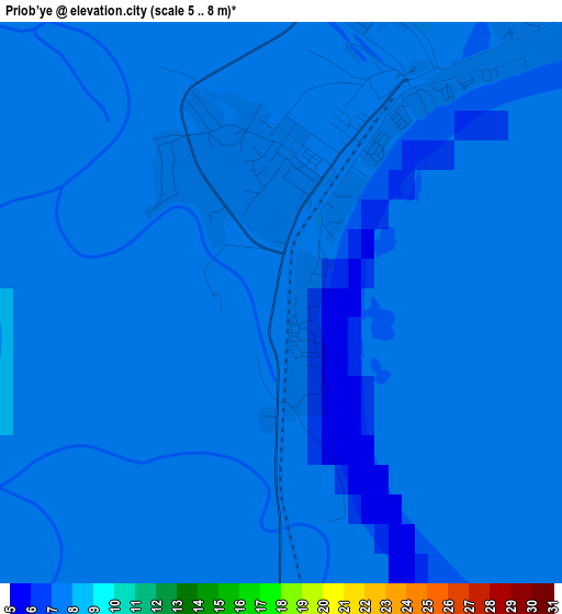 Priob’ye elevation map