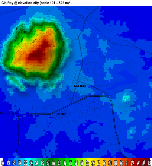 Gia Ray elevation map