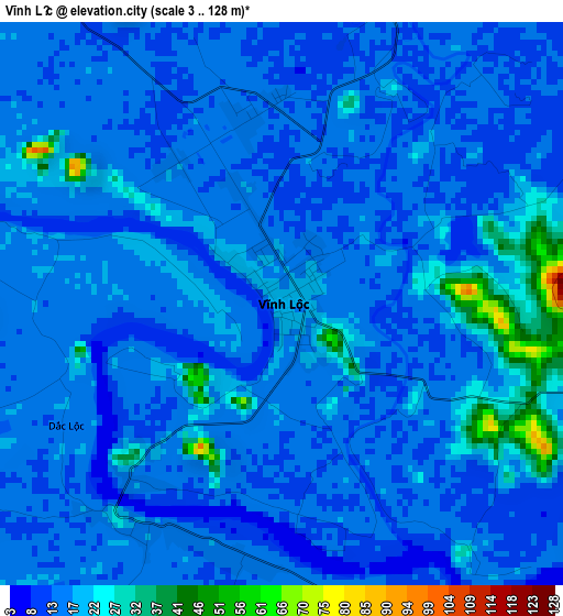 Vĩnh Lộc elevation map