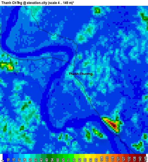 Thanh Chương elevation map